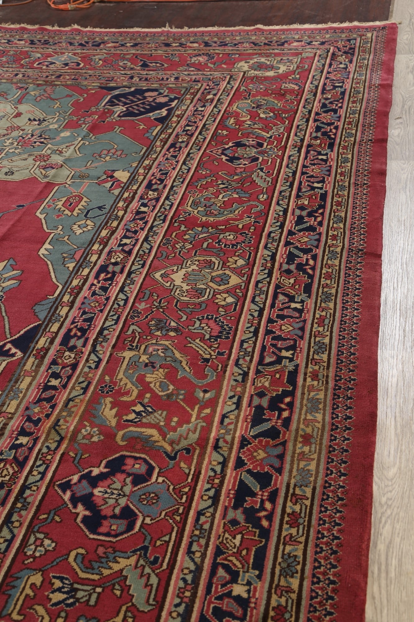 Antique Vegetable Dye Anatolian Oriental Area Rug 16x25 - 19