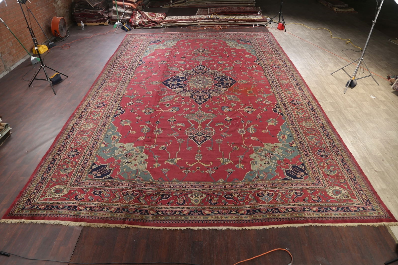 Antique Vegetable Dye Anatolian Oriental Area Rug 16x25 - 2