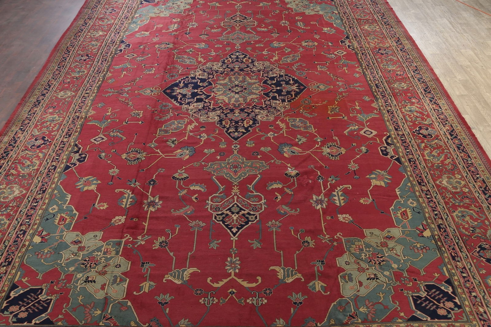 Antique Vegetable Dye Anatolian Oriental Area Rug 16x25 - 3