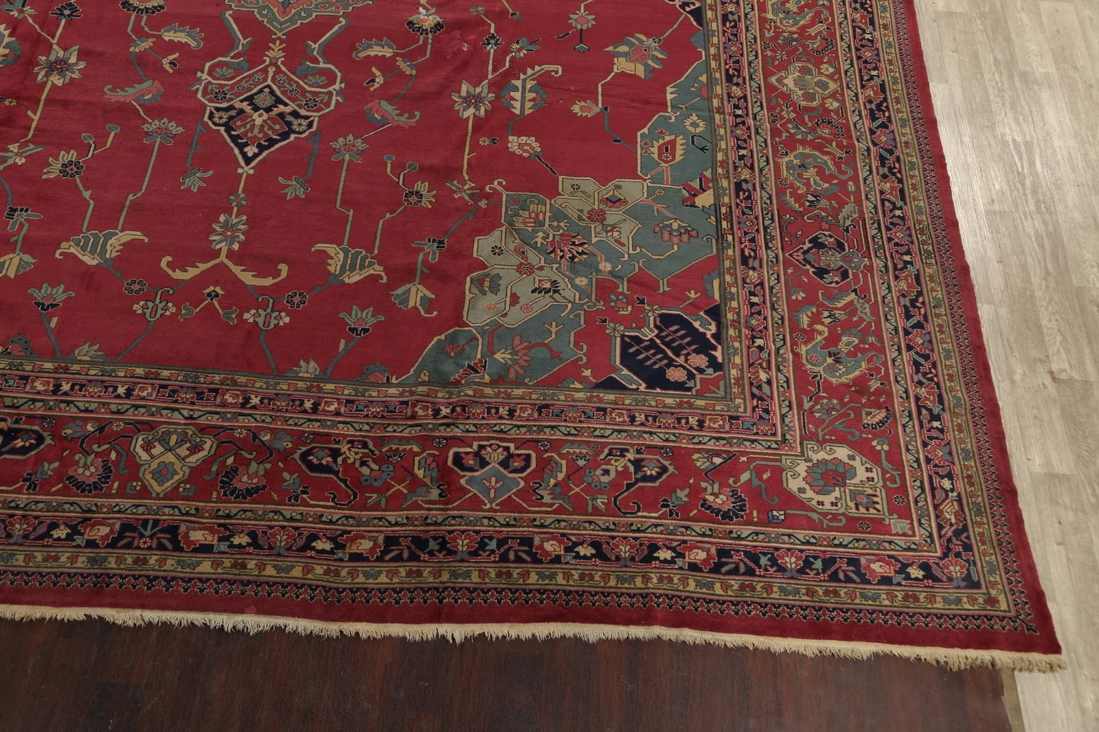 Antique Vegetable Dye Anatolian Oriental Area Rug 16x25 - 5