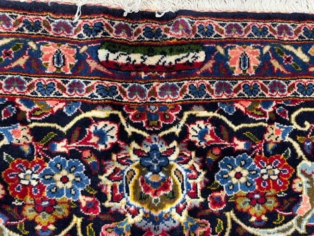 Vintage Persian Kashan Rug- 3490 - 7