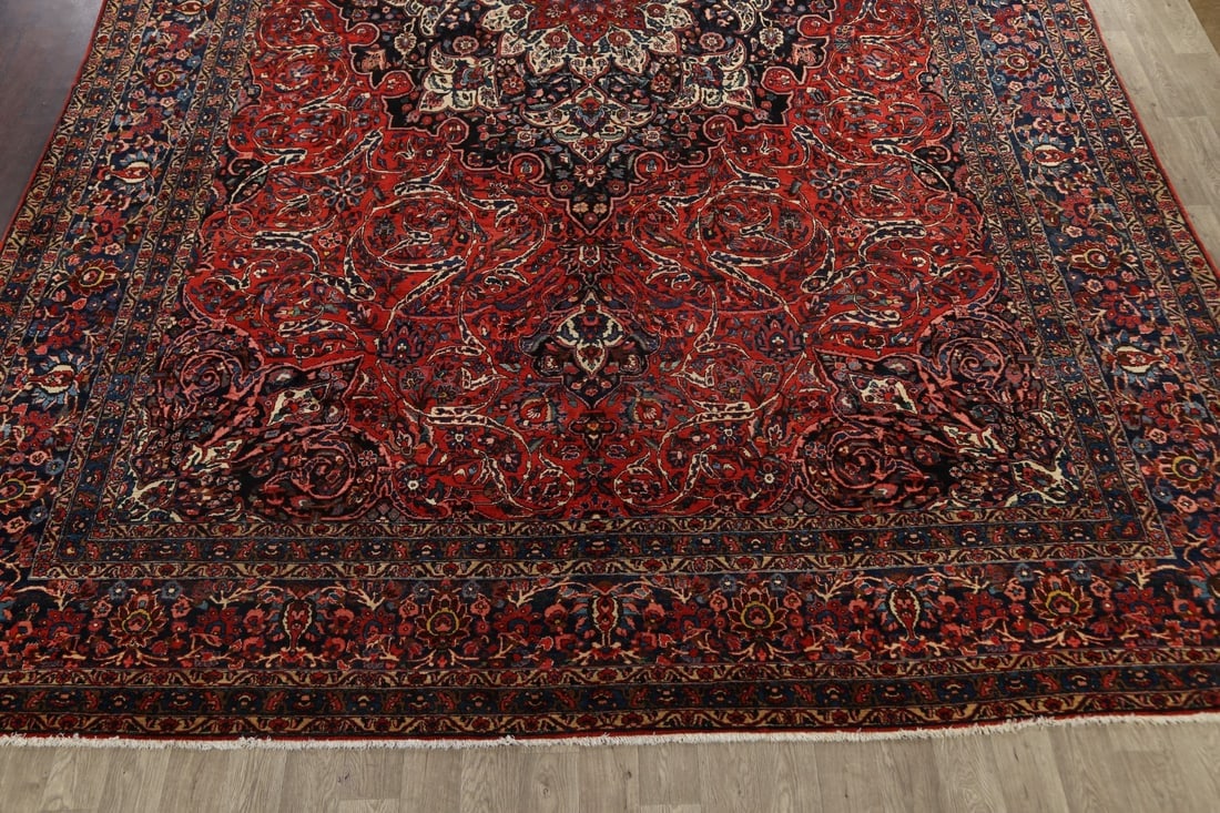 Antique 100% Vegetable Dye Bakhtiari Persian Area Rug 13x21 - 8