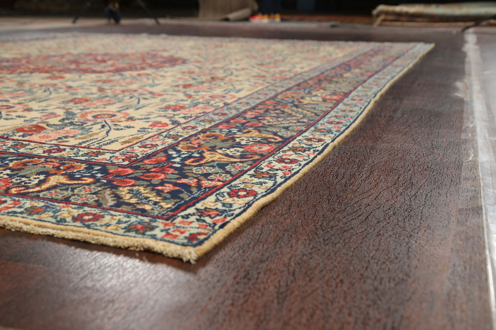 Pre-1900 Antique Vegetable Dye Tabriz Persian Area Rug 9x13 - 6