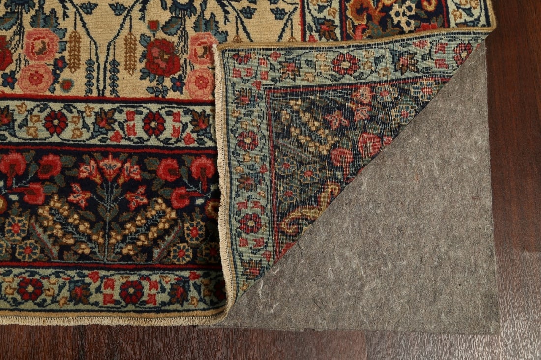 Pre-1900 Antique Vegetable Dye Tabriz Persian Area Rug 9x13 - 7