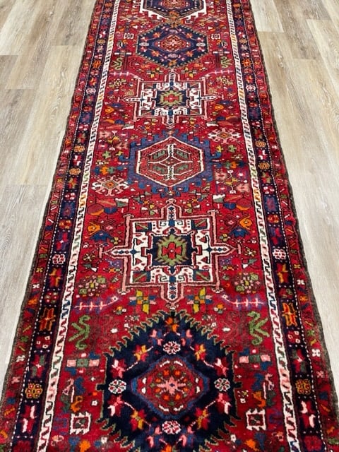 Colorful Vintage Persian Karajeh Runner-5122 - 13