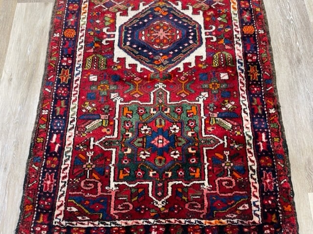 Colorful Vintage Persian Karajeh Runner-5122 - 3