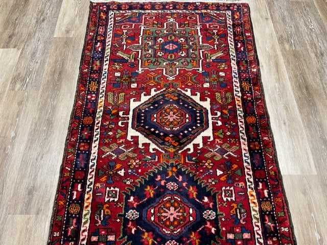 Colorful Vintage Persian Karajeh Runner-5122 - 5