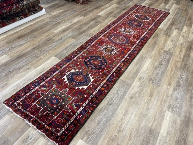 Colorful Vintage Persian Karajeh Runner-5122 - 6