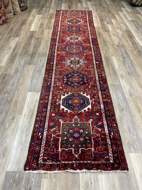 Colorful Vintage Persian Karajeh Runner-5122 - 7