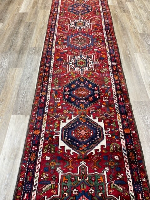 Colorful Vintage Persian Karajeh Runner-5122 - 8