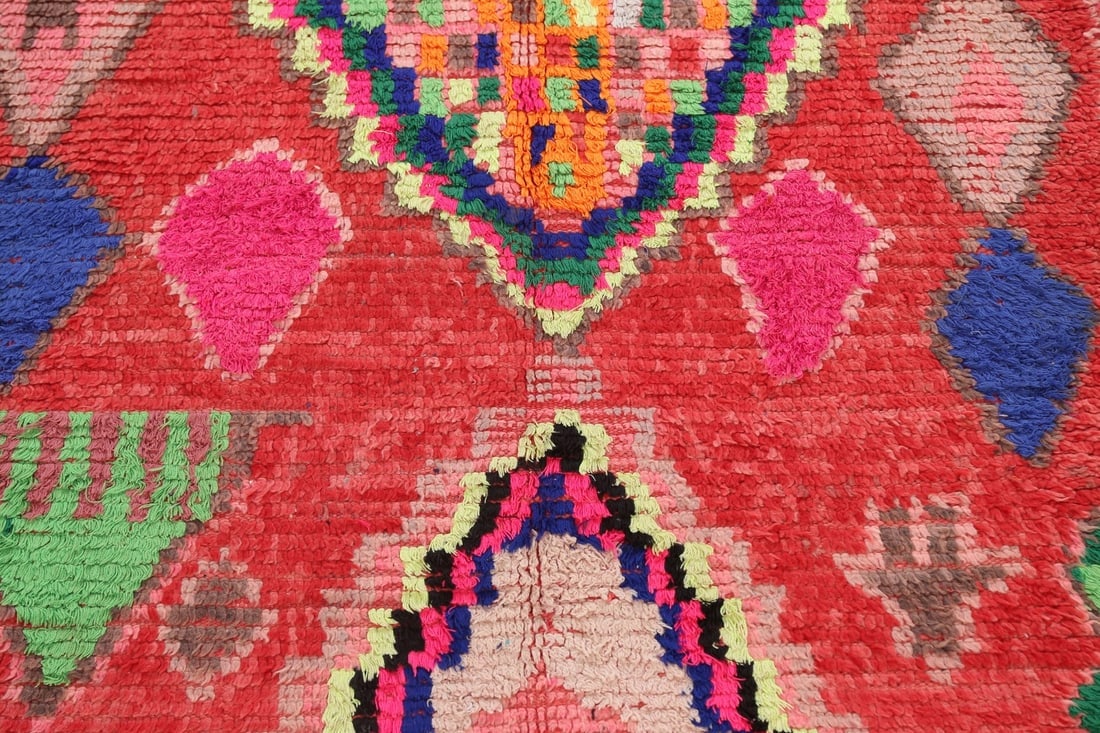 Antique Tribal Moroccan Oriental Area Rug 5x10 - 4