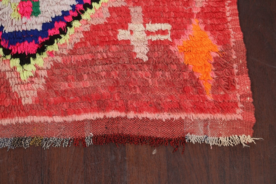 Antique Tribal Moroccan Oriental Area Rug 5x10 - 5