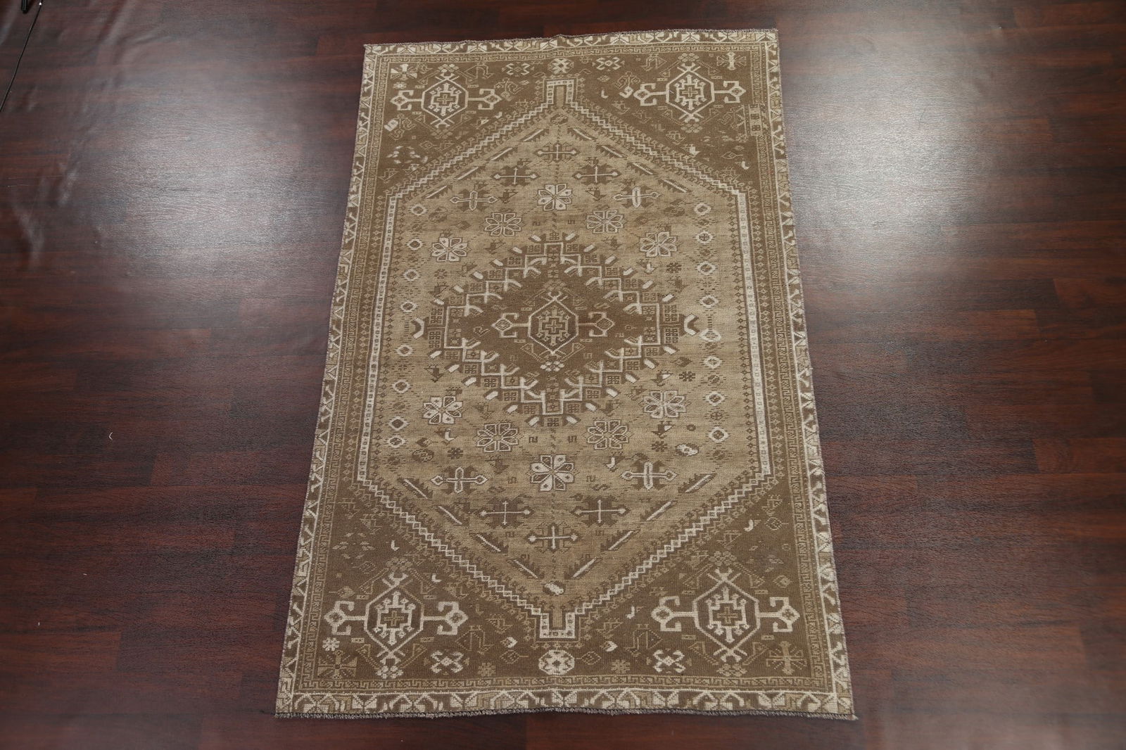 Antique Wool Shiraz Persian Area Rug 6x9 - 2