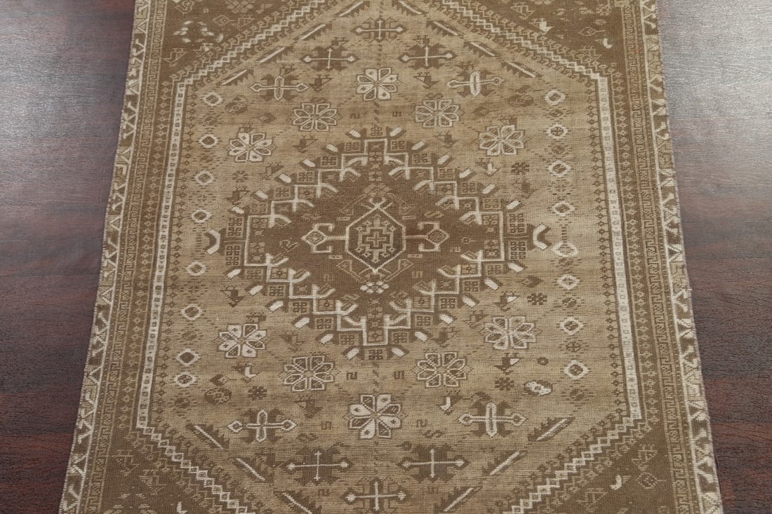 Antique Wool Shiraz Persian Area Rug 6x9 - 3