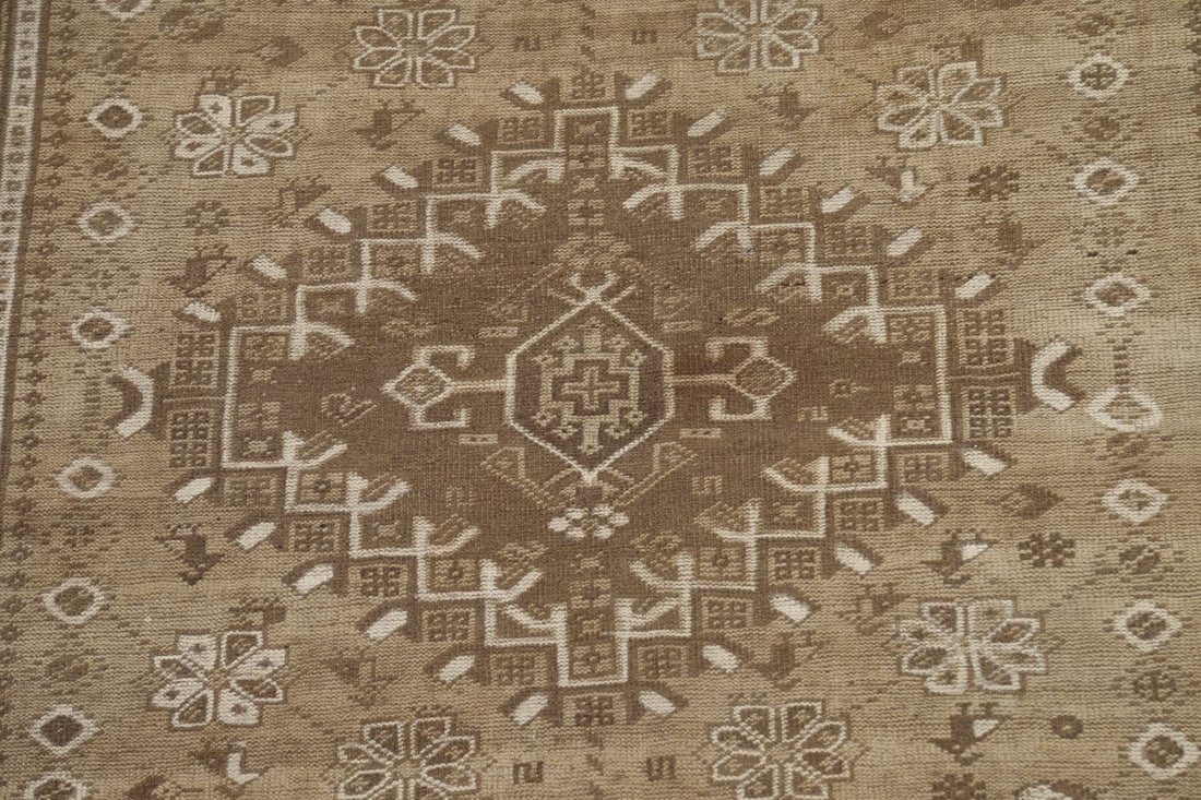 Antique Wool Shiraz Persian Area Rug 6x9 - 4