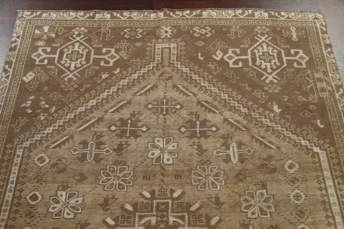 Antique Wool Shiraz Persian Area Rug 6x9 - 9