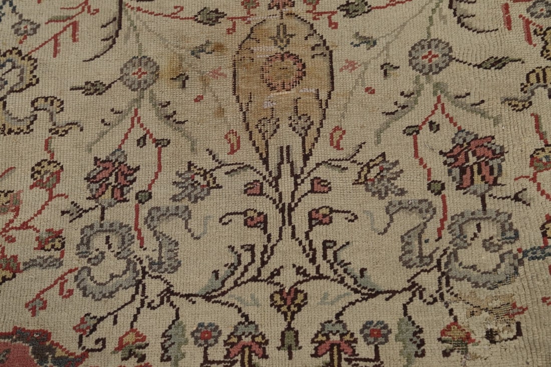 Antique 100% Vegetable Dye Oushak Oriental Area Rug 9x12 - 10