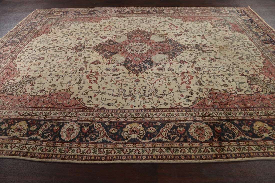 Antique 100% Vegetable Dye Oushak Oriental Area Rug 9x12 - 14