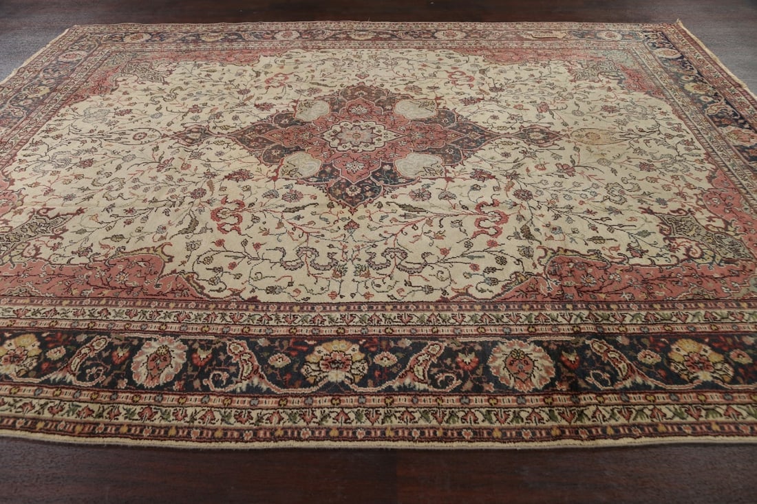 Antique 100% Vegetable Dye Oushak Oriental Area Rug 9x12 - 16