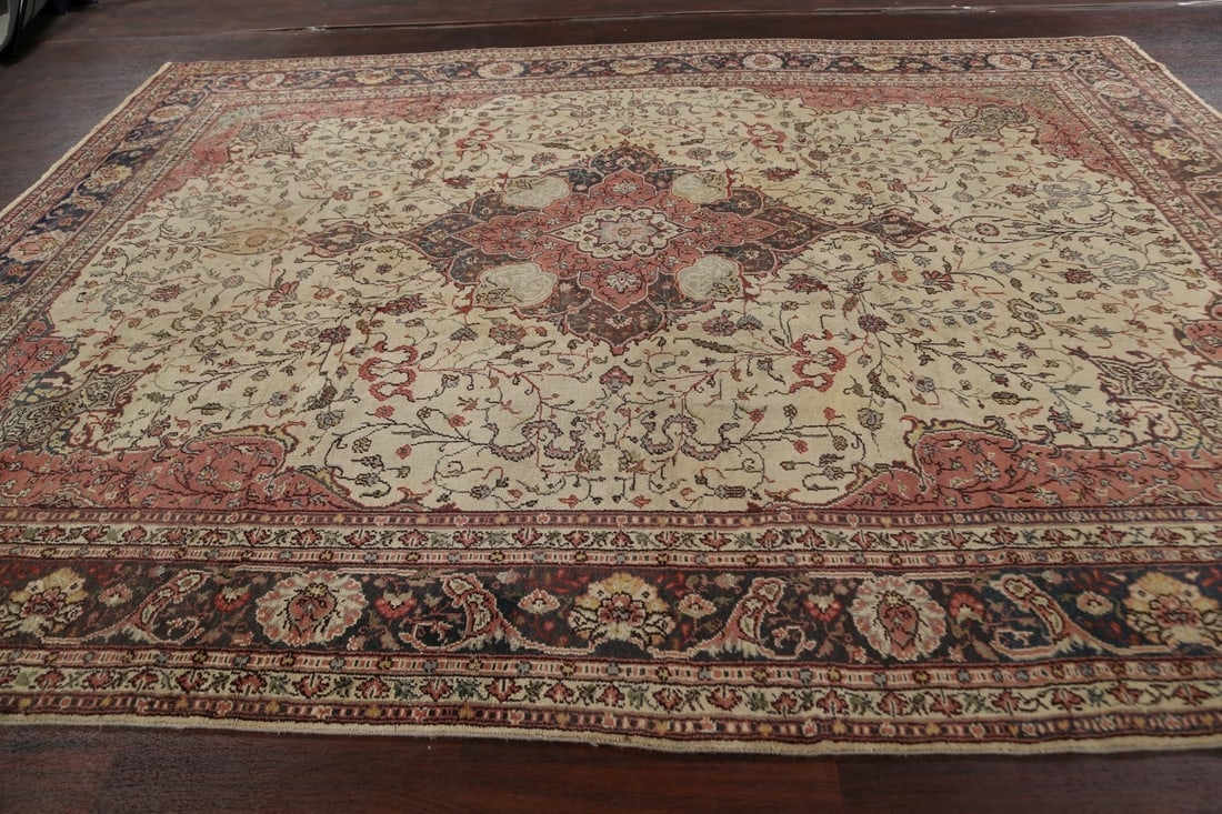 Antique 100% Vegetable Dye Oushak Oriental Area Rug 9x12 - 19
