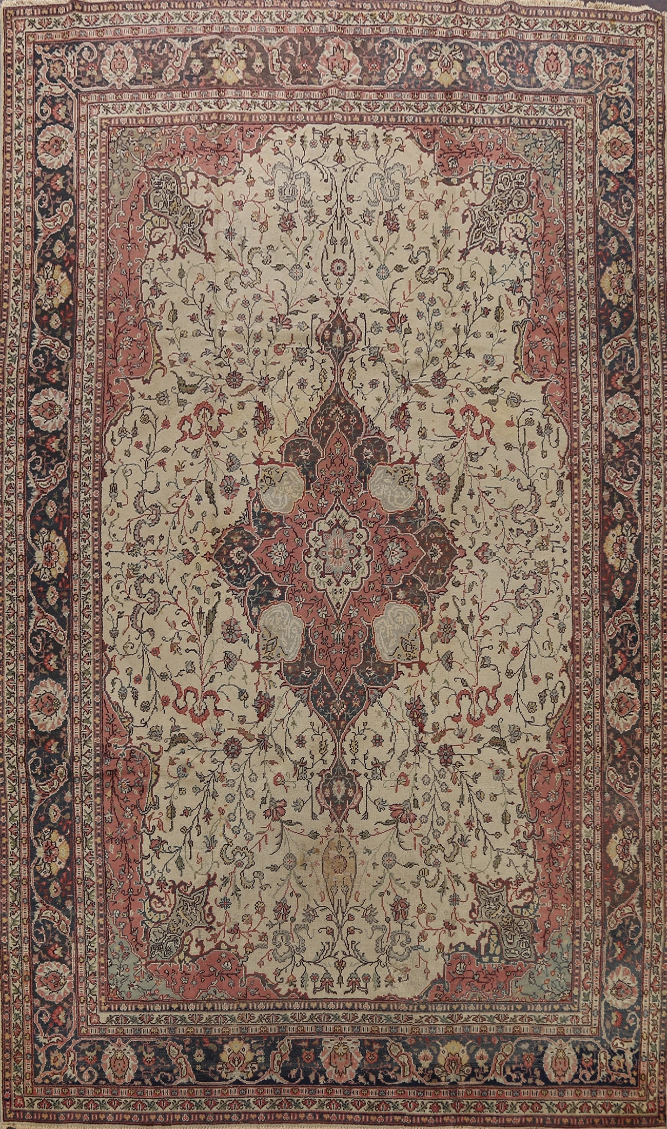 Antique 100% Vegetable Dye Oushak Oriental Area Rug 9x12 (1 of 20)