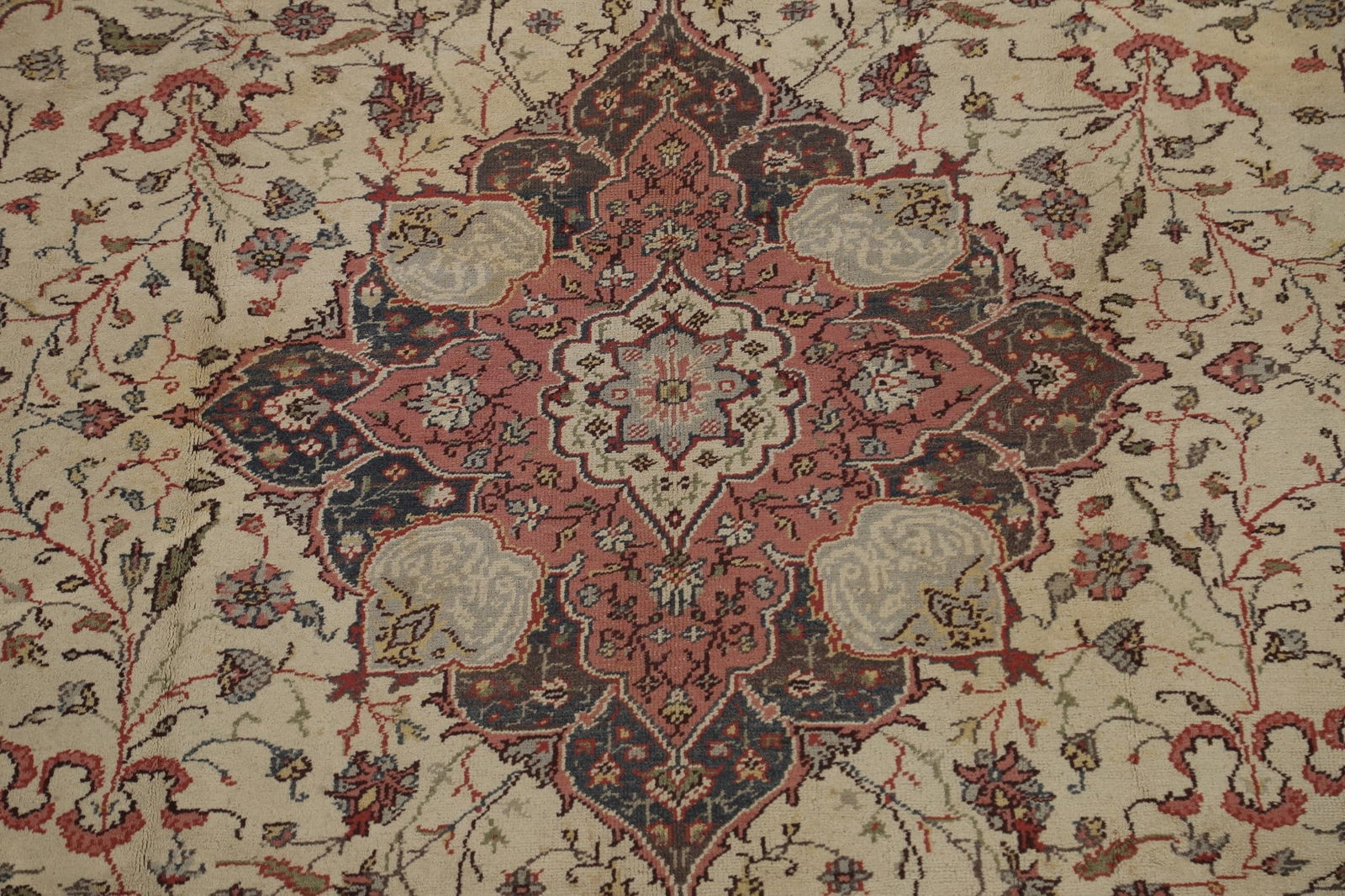 Antique 100% Vegetable Dye Oushak Oriental Area Rug 9x12 - 4