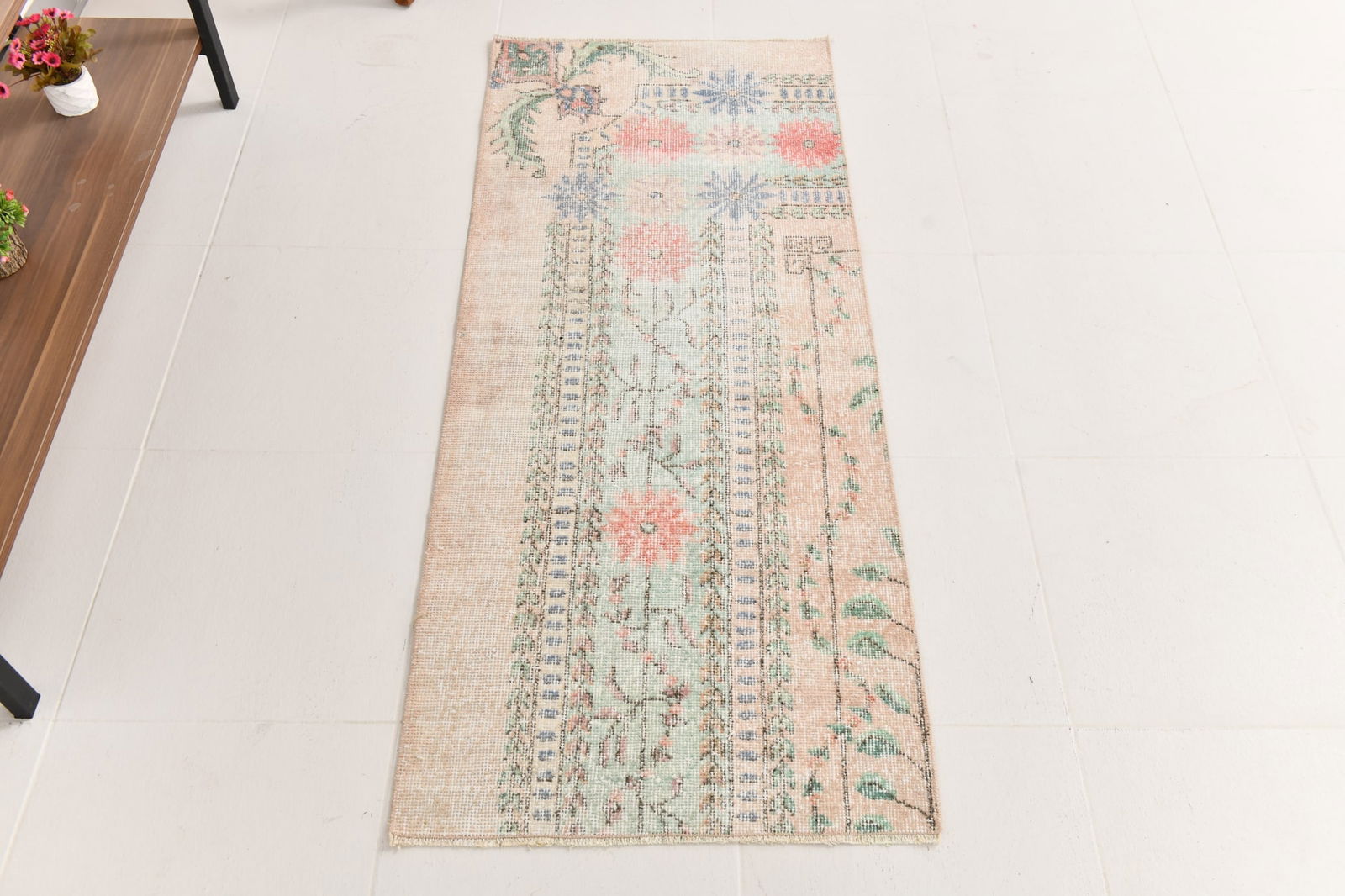 2'0'' x 4'10'' Turkish Vintage Runner Rug - 23984 - 5