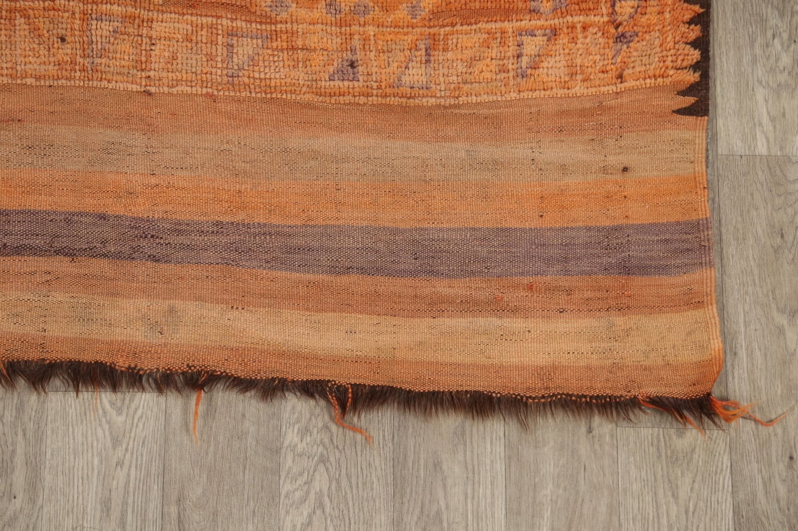 Pre-1900 Antique Tribal Moroccan Oriental Runner Rug 5x15 - 5