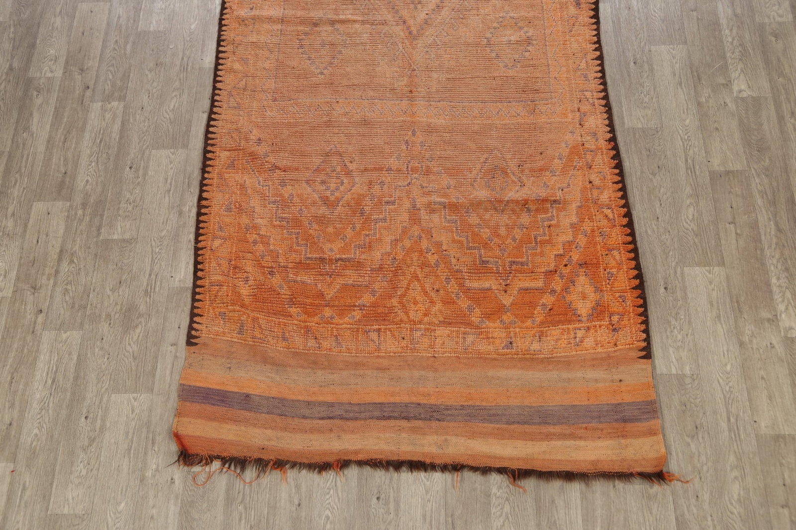 Pre-1900 Antique Tribal Moroccan Oriental Runner Rug 5x15 - 8