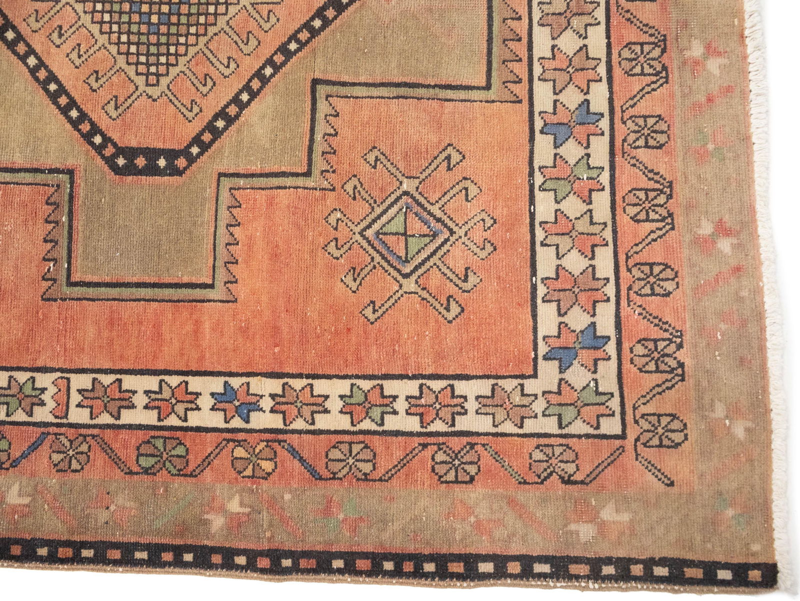 Semi Antique Muted Colors Tribal 4X11 Meshkin Persian Runner Rug - 11