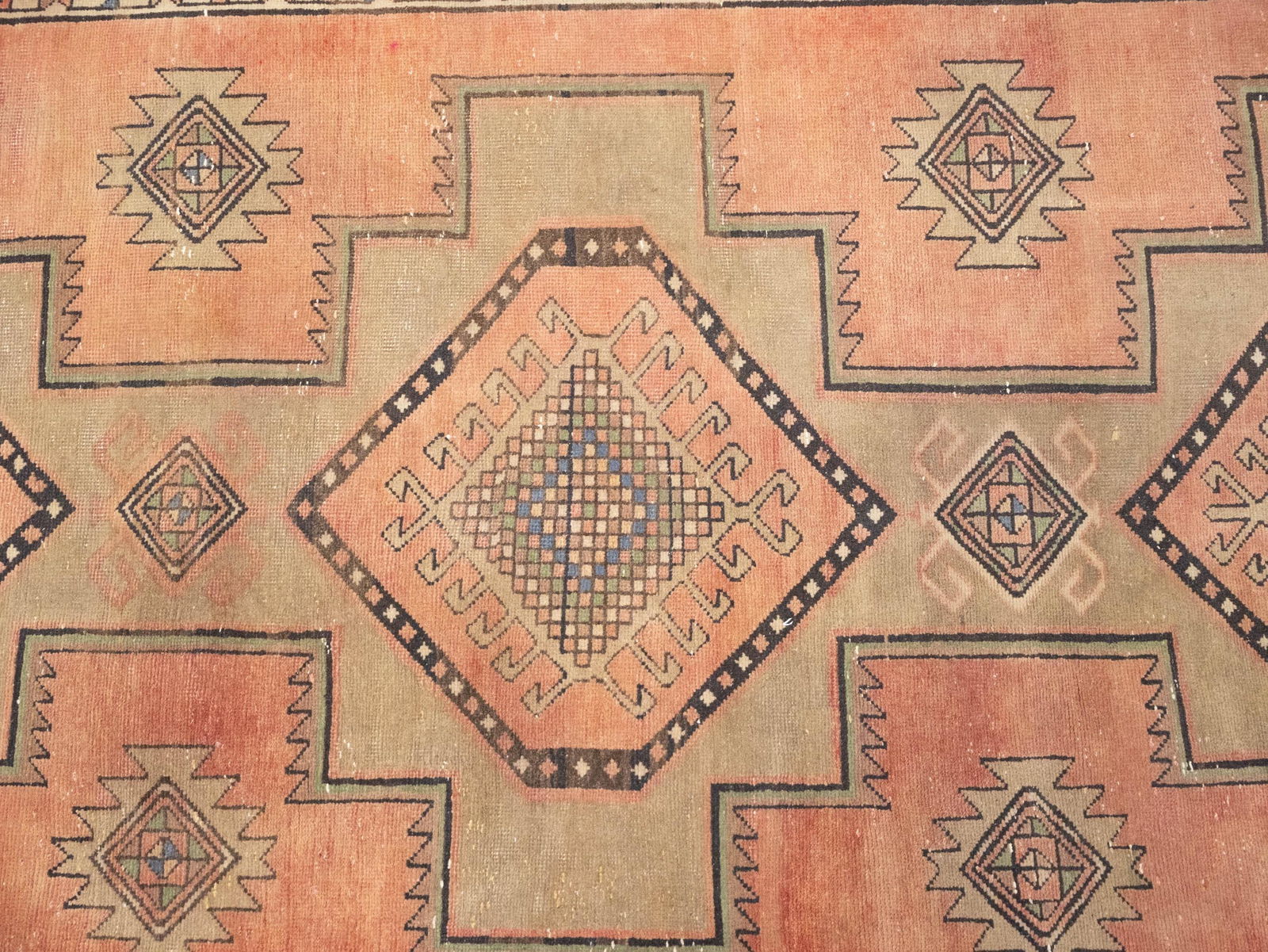 Semi Antique Muted Colors Tribal 4X11 Meshkin Persian Runner Rug - 12