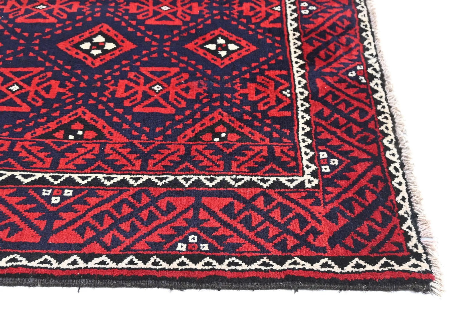 Vintage Red Tribal 5X10 Balouch Persian Runner Rug - 8