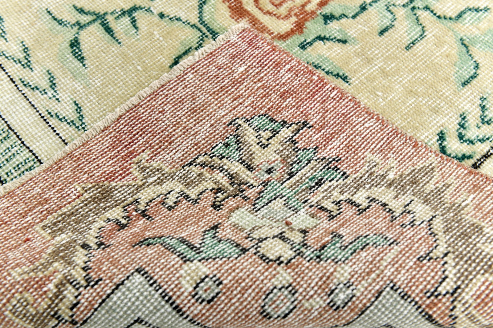 6'7'' x 9'10'' Handmade Vintage Wool Rug - 24661 - 17