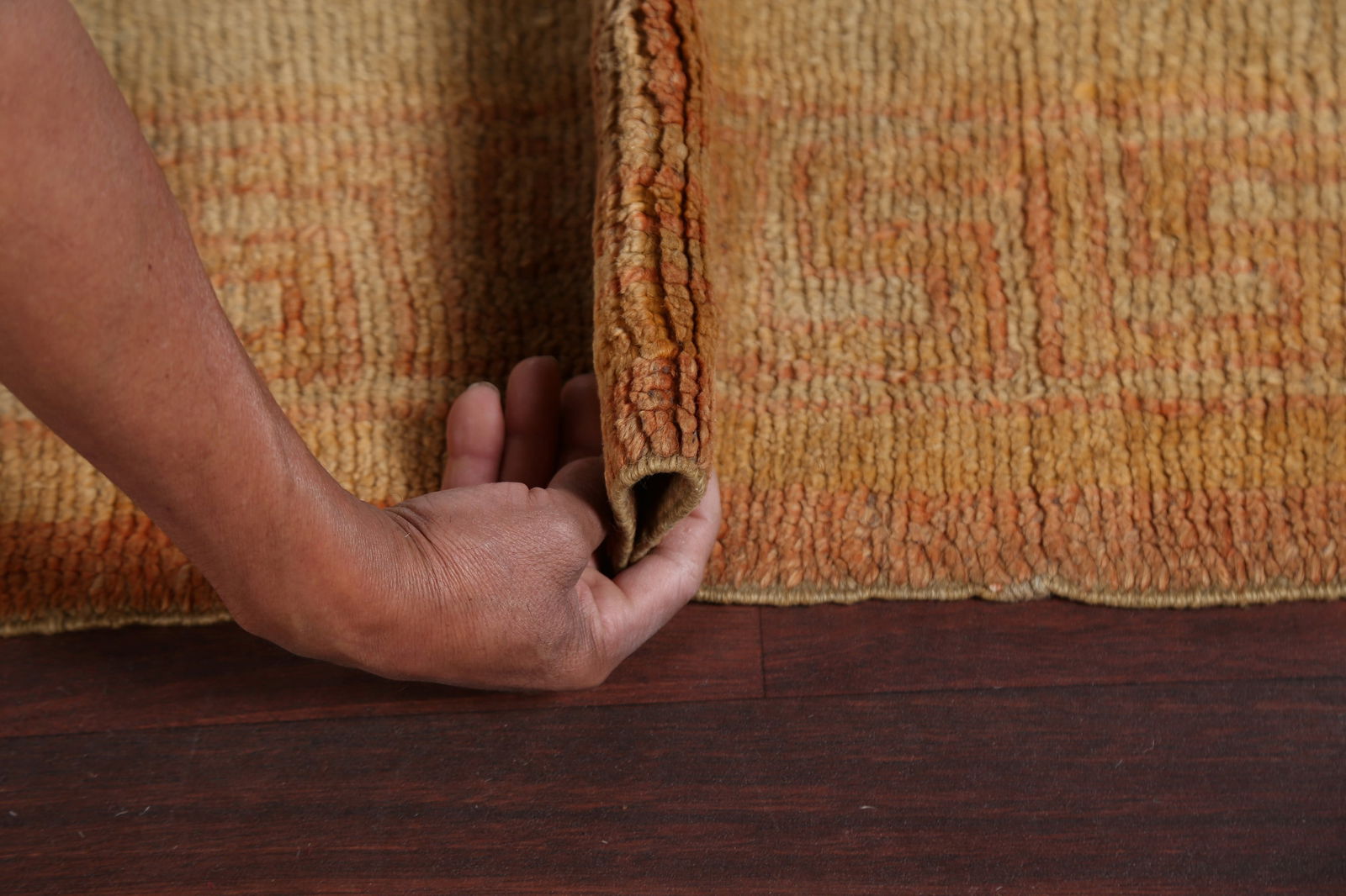 Pre-1900 Antique Vegetable Dye Oushak Turkish Area Rug 18x23 - 17