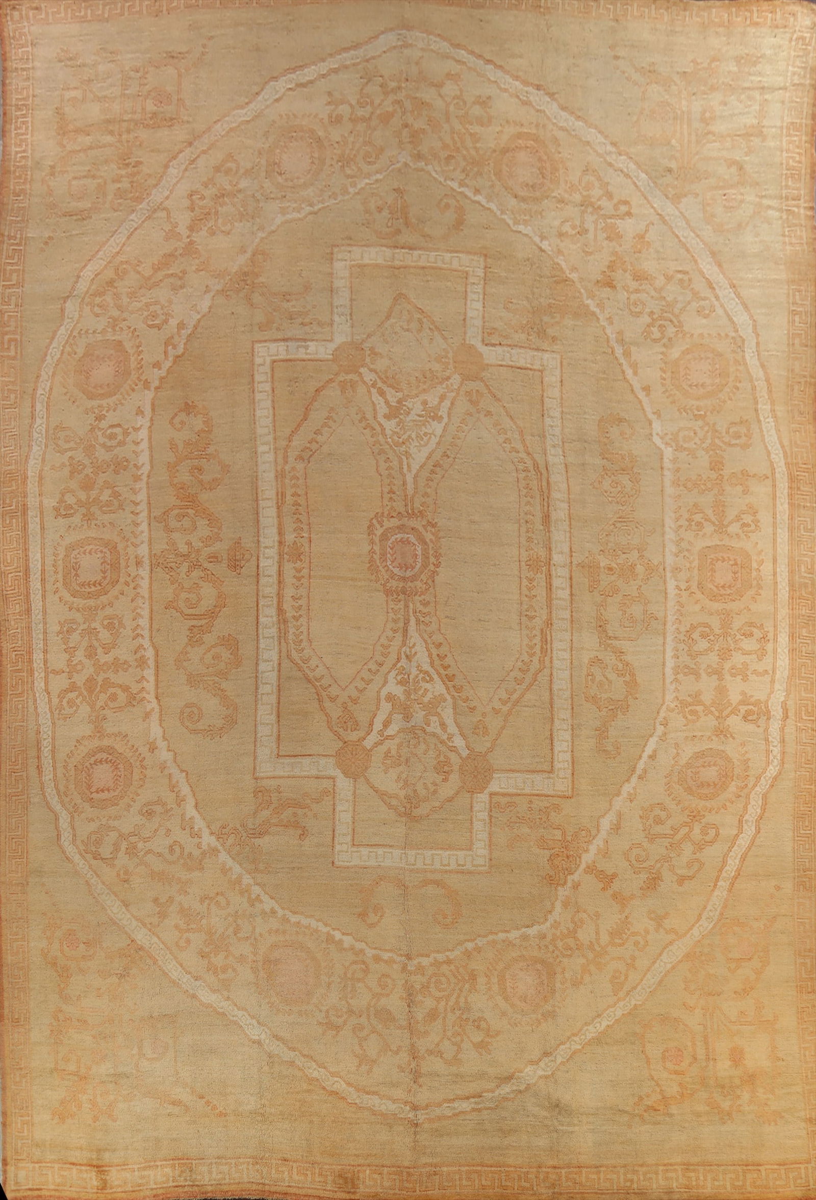 Pre-1900 Antique Vegetable Dye Oushak Turkish Area Rug 18x23 (1 of 19)