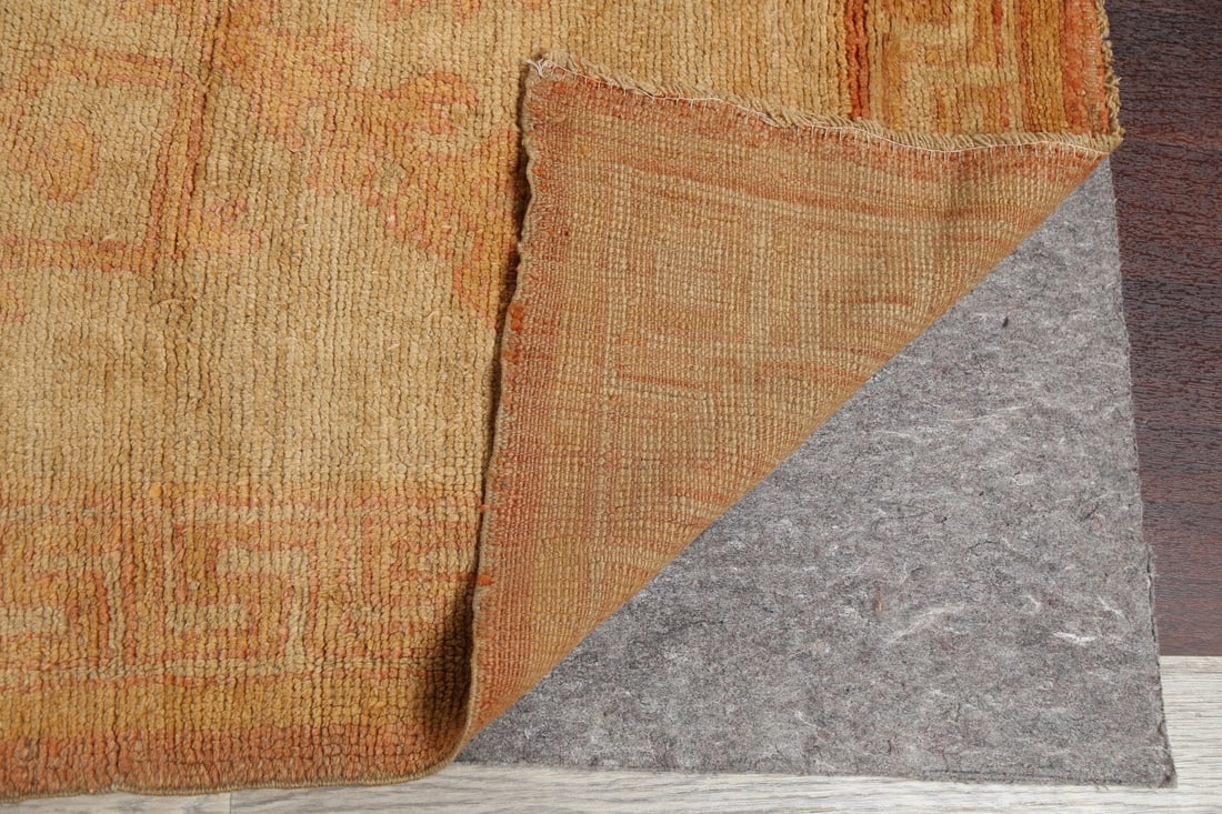 Pre-1900 Antique Vegetable Dye Oushak Turkish Area Rug 18x23 - 7