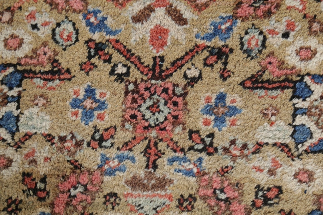 Antique Pre-1900 Sultanabad Persian Rug 13x22 Large - 10