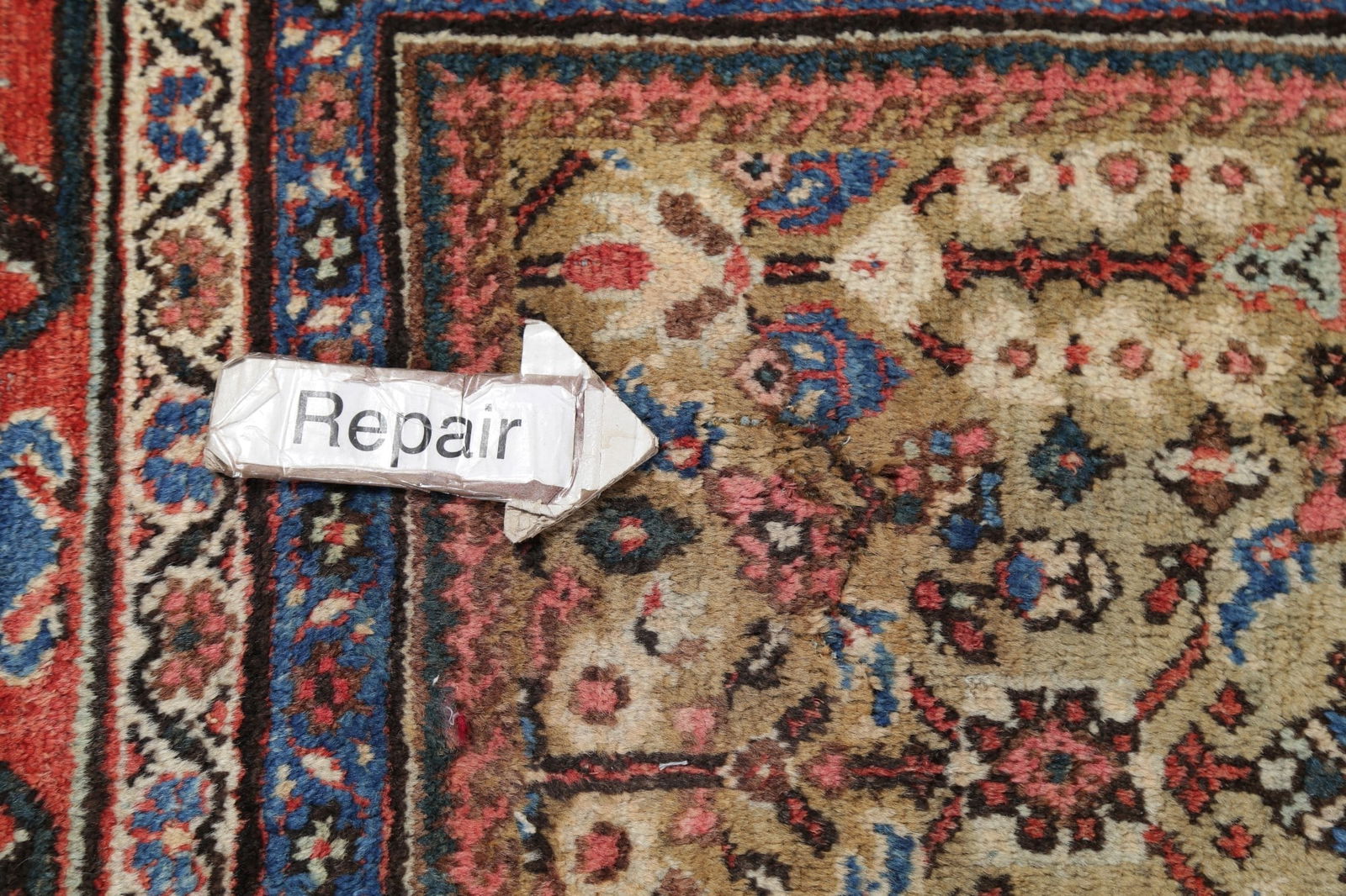 Antique Pre-1900 Sultanabad Persian Rug 13x22 Large - 13