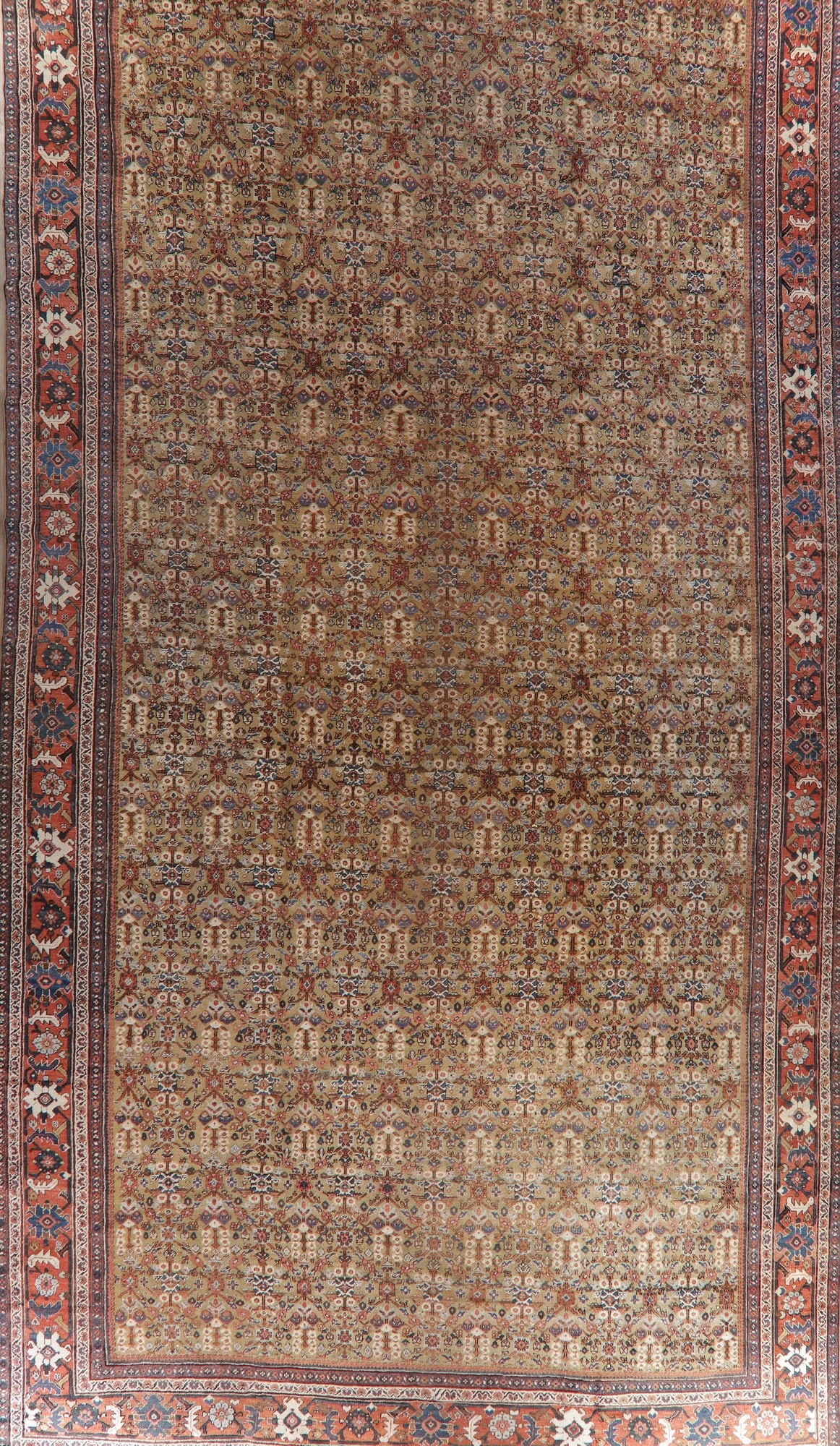 Antique Pre-1900 Sultanabad Persian Rug 13x22 Large (1 of 20)