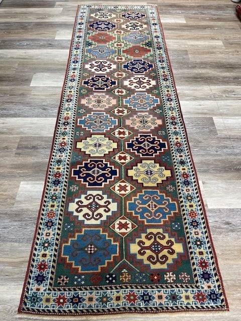 Colorful antique Turkish Runner-5152 - 2