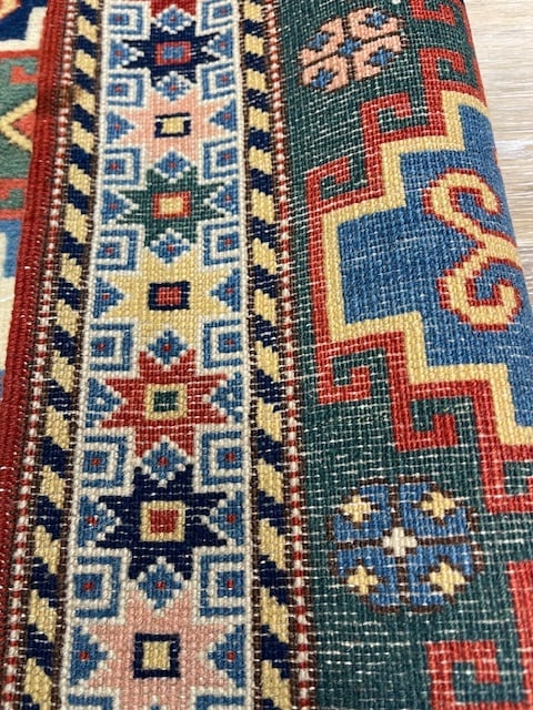 Colorful antique Turkish Runner-5152 - 8