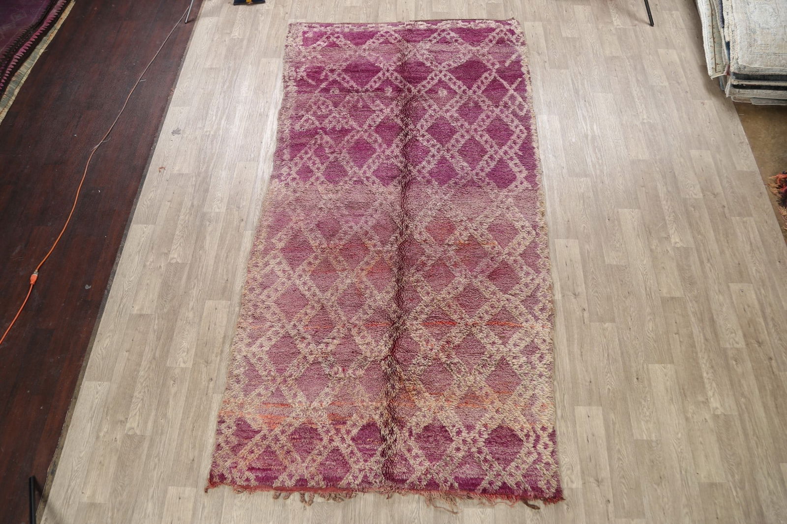 Antique Tribal Moroccan Oriental Area Rug 6x11 - 2