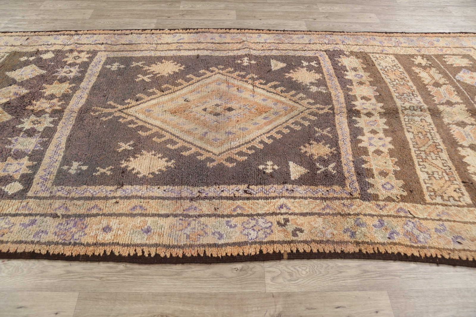 Antique Tribal Moroccan Oriental Runner Rug 5x13 - 13