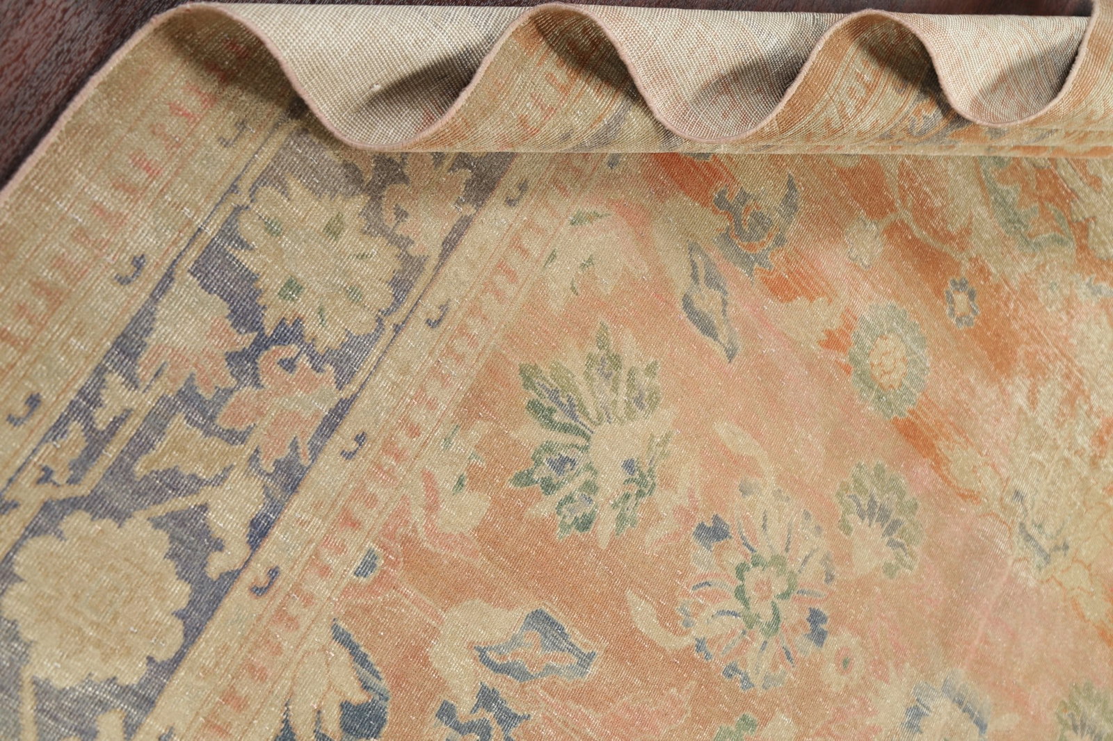 Antique Vegetable Dye Oushak Turkish Area Rug 8x11 - 19