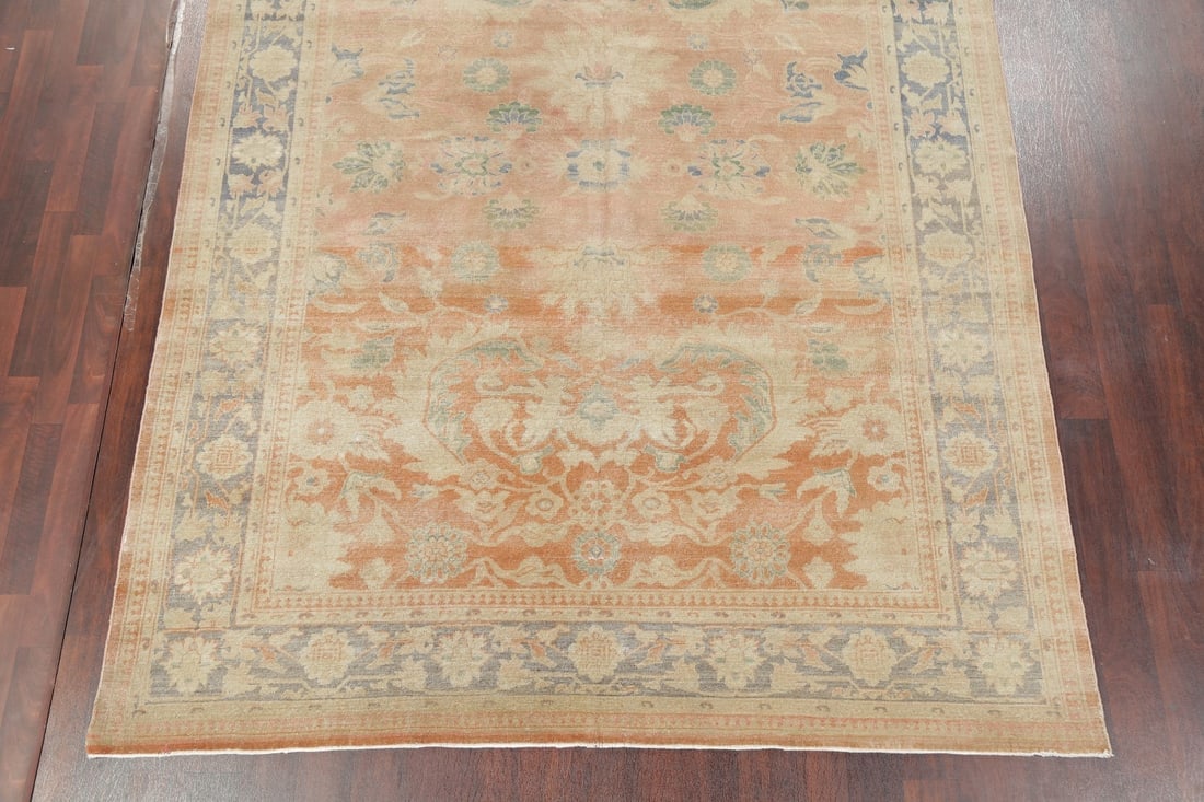 Antique Vegetable Dye Oushak Turkish Area Rug 8x11 - 8