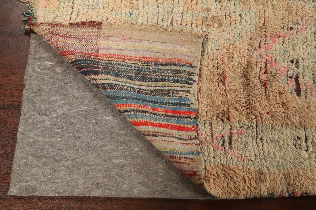 Antique Tribal Moroccan Oriental Area Rug 5x10 - 7