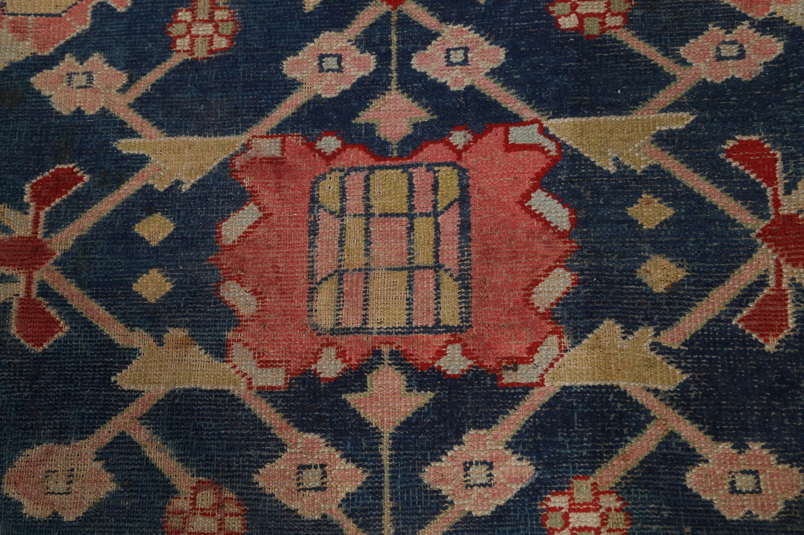 Pre-1900 Antique Vegetable Dye Oushak Persian Area Rug 13x19 - 10