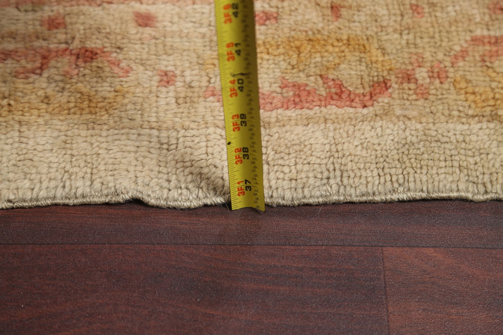 Pre-1900 Antique Vegetable Dye Oushak Large Rug 14x15 - 18