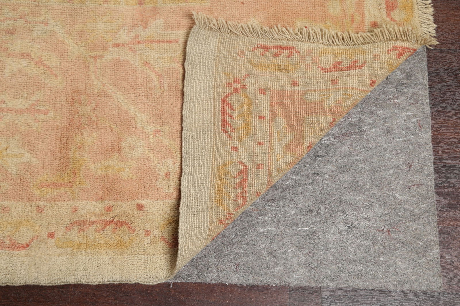 Pre-1900 Antique Vegetable Dye Oushak Large Rug 14x15 - 7