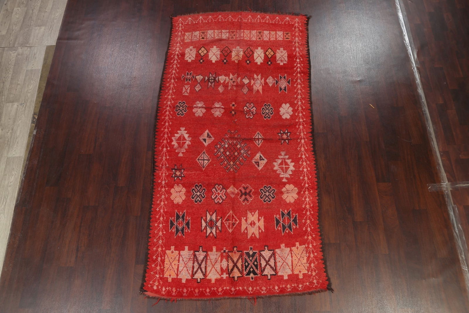 Antique Moroccan Wool Rug 5x10 - 2